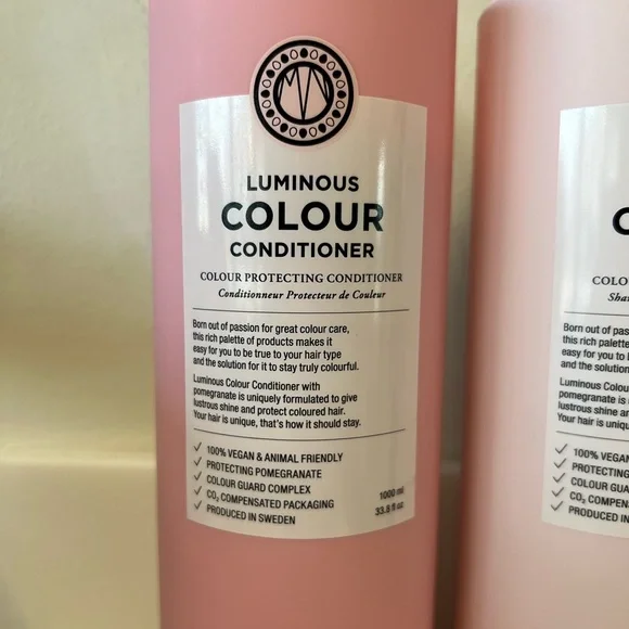Maria Nila Luminous Colour Shampoo & Conditioner Set 33.8oz Bundle - Picture 3 of 6